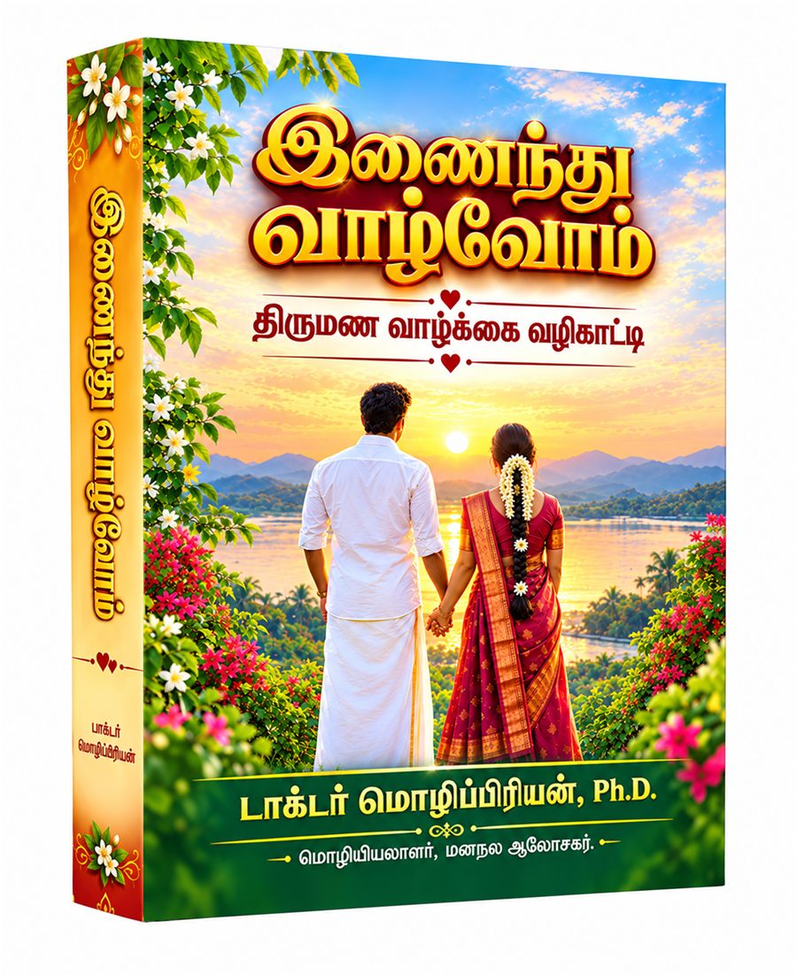 Cover of Let Us Live Together, a guide to married life, by Dr. Mozhippriyan.